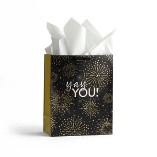 YAY YOU! (Fireworks) Large  Gift Bag with Tissue