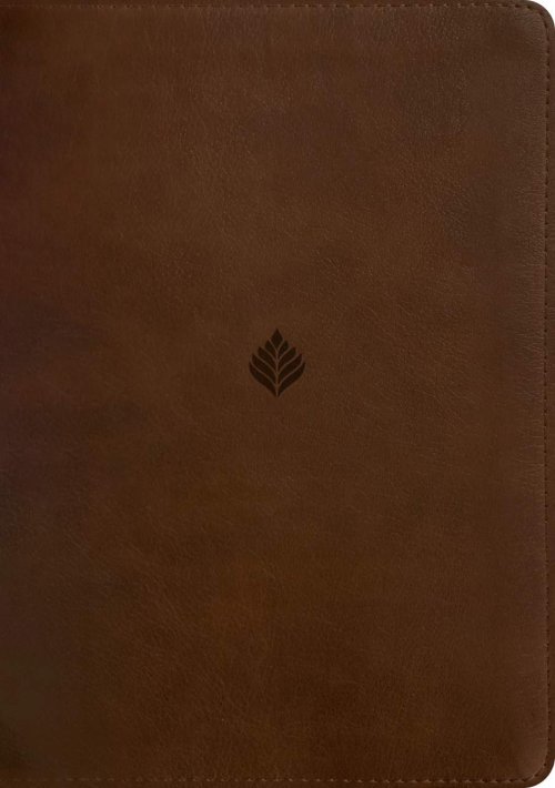 NLT Life Application Study Bible, Third Edition, Large Print (LeatherLike, Rustic Brown Leaf, Red Letter)