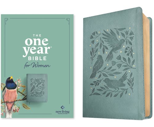 NLT The One Year Bible for Women (LeatherLike, Birdsong Teal)