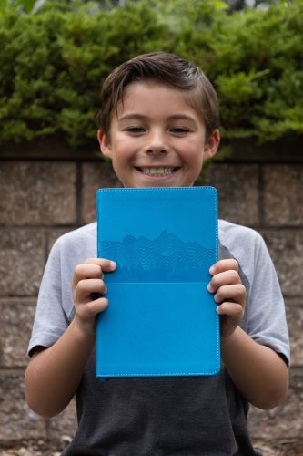 NLT Go Bible for Kids  (LeatherLike, Blue Mountains)