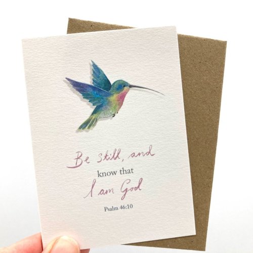 Be Still Little Note Encouragement Single Card