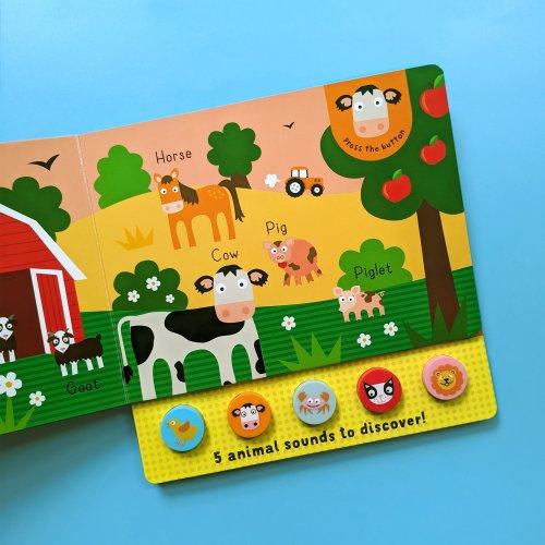 My First Animals - Press and Play Silicone 5 Button Sound Books