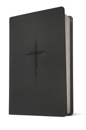 NLT Premium Value Thinline Bible, Filament Enabled (LeatherLike, Trinity Cross Black)