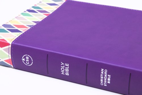 CSB Rainbow Study Bible, Purple LeatherTouch