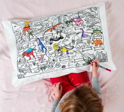 Colour Your Own Dinosaur Pillowcase