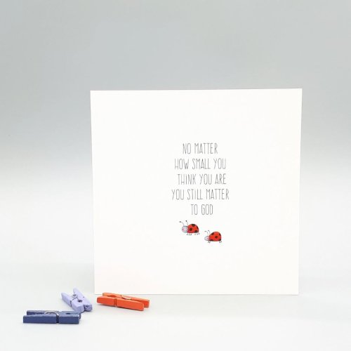 Ladybirds Encouragement Single Card