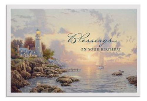 Thomas Kinkade - Birthday - For You - 12 Boxed Cards, KJV