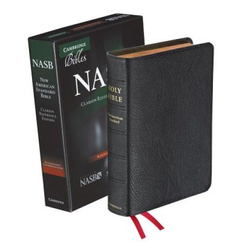 NASB Clarion Reference Bible: Black Goatskin Leather