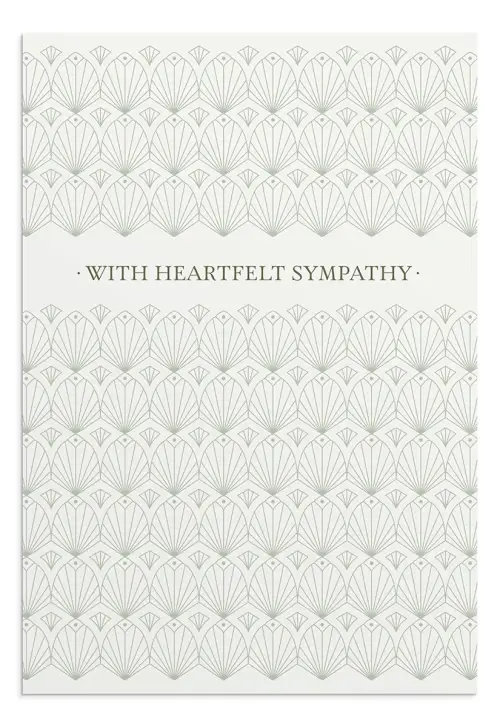 With Heartfelt Sympathy Box of 12 Cards