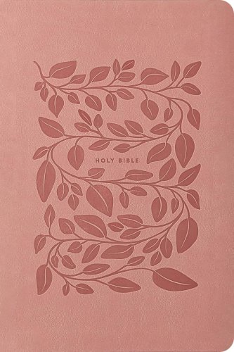 NLT Premium Value Thinline Bible, Filament Enabled (LeatherLike, Dusty Pink Vines)