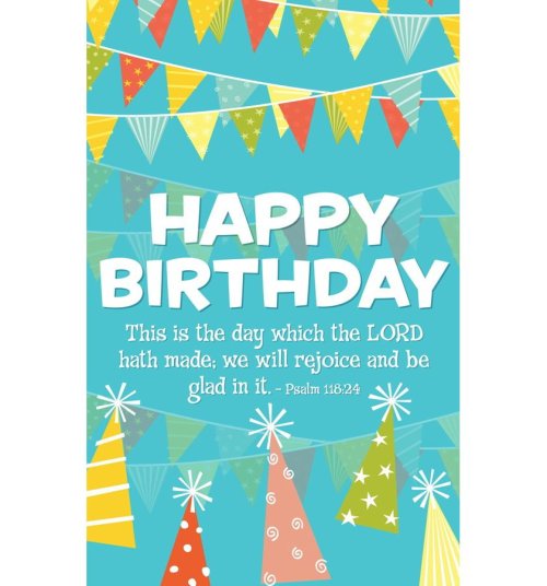 Birthday Postcard: Happy Birthday (Package of 25)