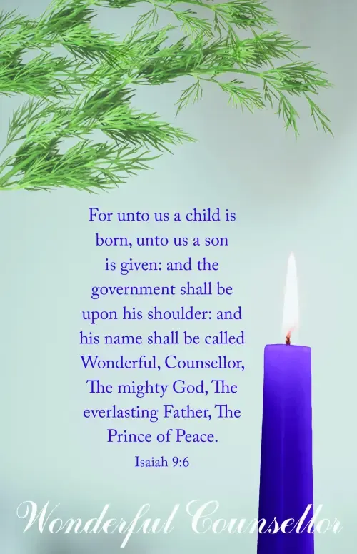 Advent Bulletin: Wonderful Counsellor (Package of 100)