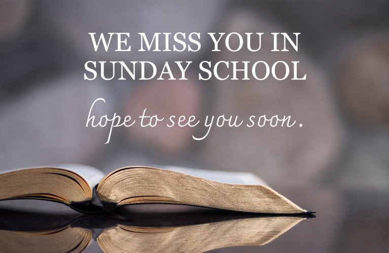 Miss You Postcard: Miss You In Sunday School (Package of 25)