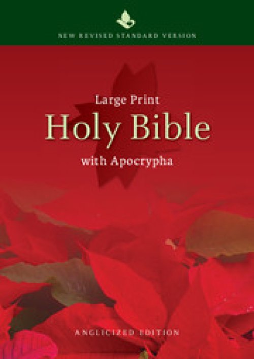 NRSV Large Print Bible, Red, Hardback, Apocrypha, Anglicised