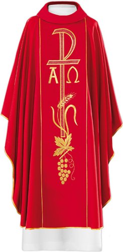 Red Chasuble (Length 129cm x Width 150cm)