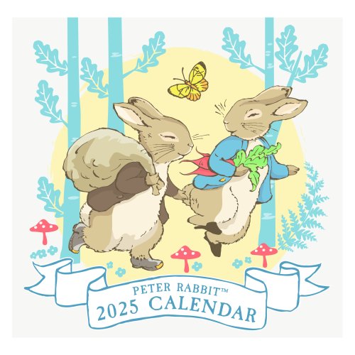 2025 Lge Sq Calendar - Peter Rabbit