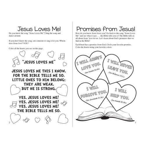 Jesus Loves Me Activity Books and Gospel Fun For Little Ones (Pack of 12) - Age 3-6