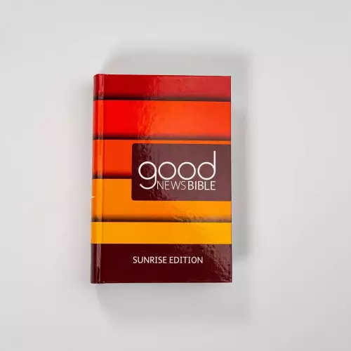 Good News Bible Sunrise Edition, Orange, Hardback,  Book Introductions, Bible References, New Maps