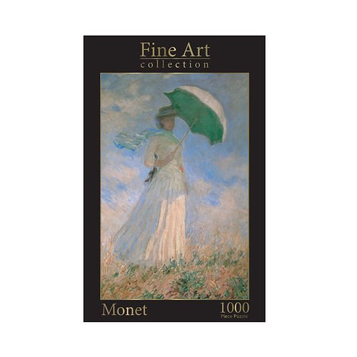 Jigsaw 1000 Pc Rectangular - Monet: Woman With Parasol Facing Right