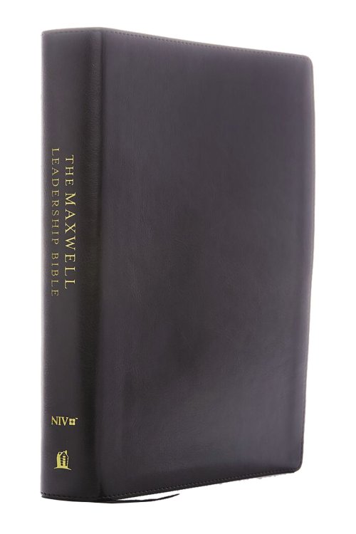 NIV Maxwell Leadership Bible, 3rd Edition, Premium Bonded Leather, Burgundy, Comfort Print