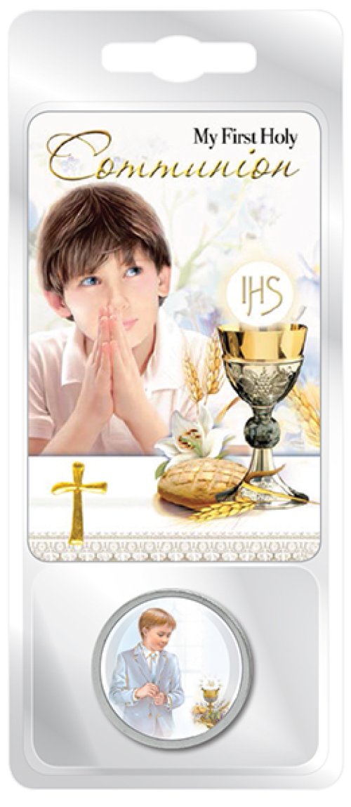 Boy's Communion Pocket Token Card