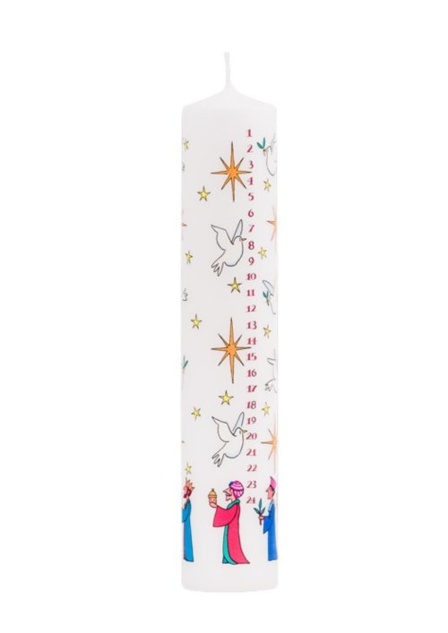 25cm Wise Men Pillar Advent Candle - Single