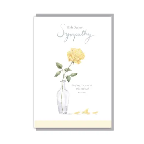Sympathy Rose Single Card