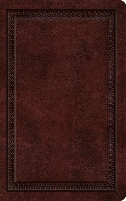 ESV Thinline Bible, Red Letter (TruTone, Mahogany, Border Design)