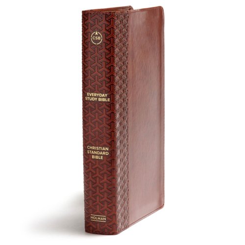 CSB Everyday Study Bible, British Tan LeatherTouch