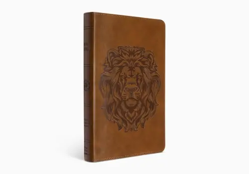 ESV Thinline Bible, Red Letter (TruTone, Brown, Royal Lion Design)