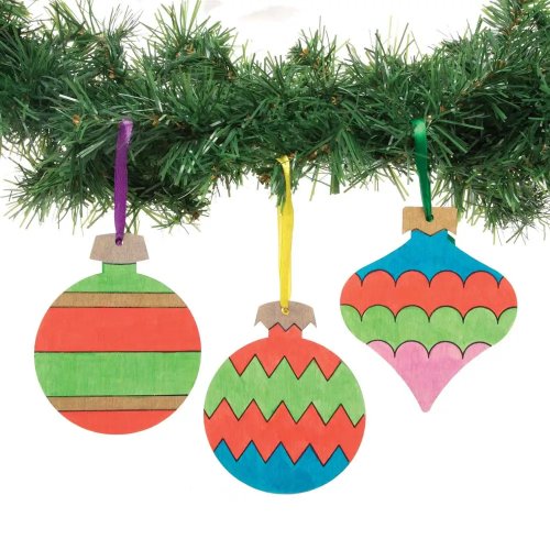 Christmas Wooden Bauble Paint Art Pack