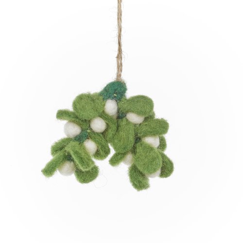 Handmade Felt Traditonal Christmas Trio (Set of 3) Hanging Decorations