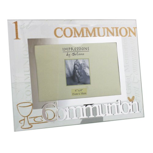 Friends & Family Glass Frame 3D Words 6x4 Communion