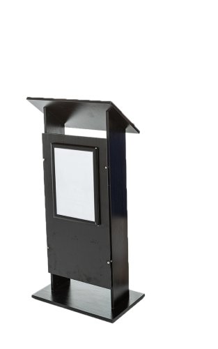 Black with Black Poster Frame Presenter's Lectern