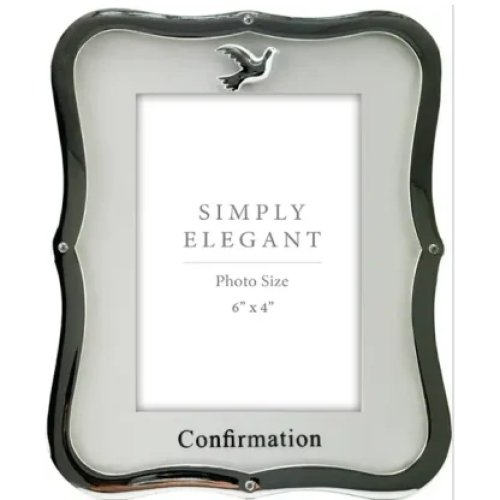 Confirmation Photo Frame/Metal/Silver Finish