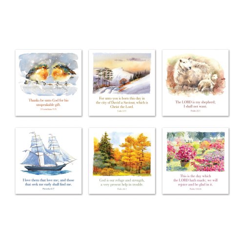 Greetings Cards: R series (mixed pack of 6)