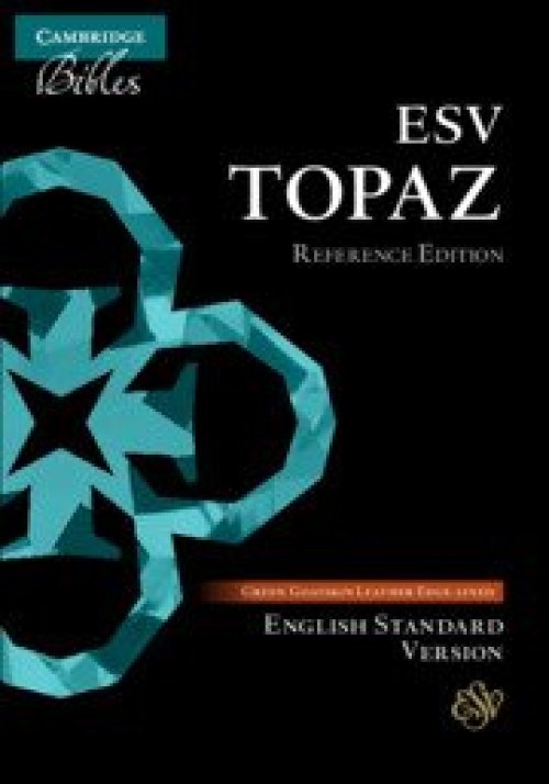 ESV Topaz Reference Edition, Dark Green Goatskin Leather