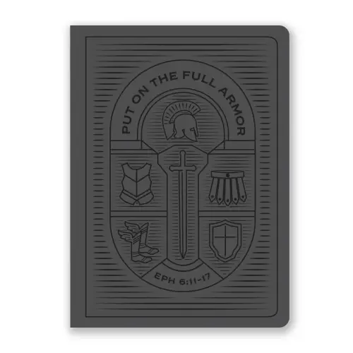 Armor of God Journal Steel Grey Faux Leather