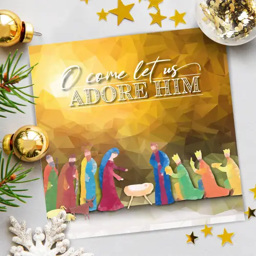 Nativity Christmas Cards (Pack Of 10)