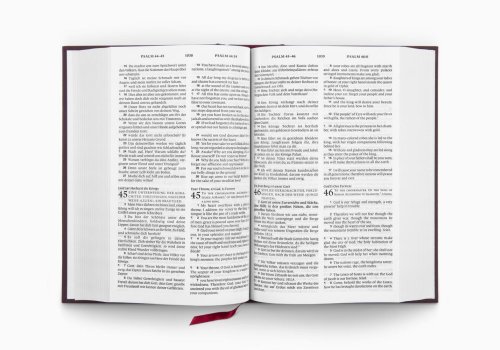 ESV German/English Parallel Bible (Luther/Esv, Dark Red)