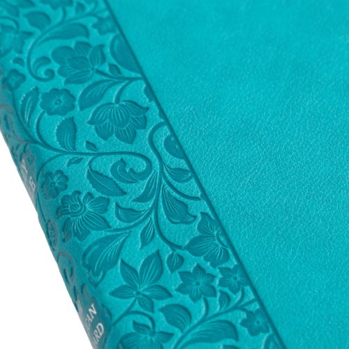 NASB Personal Size Bible, Teal LeatherTouch