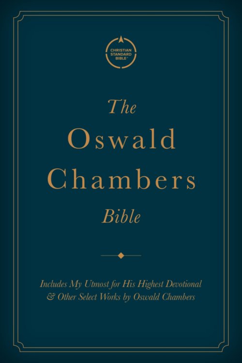 CSB Oswald Chambers Bible, Legacy Edition, Black Premium Goatskin