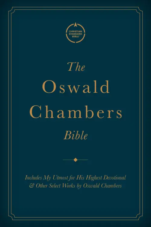 CSB Oswald Chambers Bible, Legacy Edition, Black Premium Goatskin