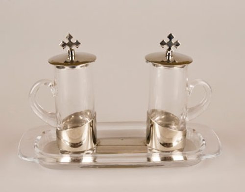 Silver Finish Cruet Set