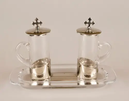 Silver Finish Cruet Set