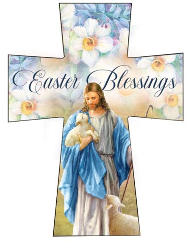 Easter Blessings Resin Standing Cross