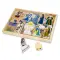 Melissa & Doug Classic Wooden Christmas Nativity Set With 4-Piece Stable and 11 Wooden Figures