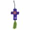 Hanging Felt Cross - Purple