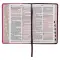 Brown and Berry Pink Faux Leather Giant Print Standard-size King James Version Bible with Thumb Index