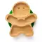 Bamboo Gingerbread Man Christmas Plate - Christmas Green